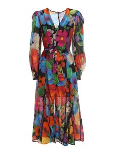 TWINSET - Floral muslin shirt dress