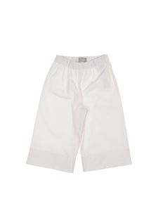 Il Gufo - Crop pants in white